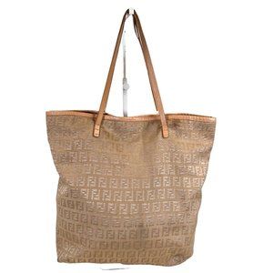 Authentic Fendi Tote Bag Canvas Used Handbag Vintage